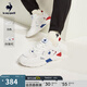 樂卡克（Le coq sportif）法國公雞2025春季新品男女同款休閑鞋跑步鞋 白/藍(lán)/紅 38