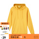 美特斯邦威純色衛(wèi)衣男連帽基礎(chǔ)時(shí)尚春秋潮流抓絨長(zhǎng)袖寬松百搭男士上衣長(zhǎng)恤 實(shí)樣暖黃 M 170 92A