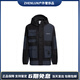 阿迪達斯 （adidas）originals三葉草字母印花撞色連帽運動(dòng)多口袋戶(hù)外工裝夾克男黑色 黑色 XS