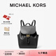 MICHAEL KORS邁克高仕 MK Cheryl 中號(hào)翻蓋抽繩雙肩包書包女包 黑色 001 中號(hào)