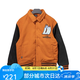 李寧休閑外套2023冬季新款男子寬松舒適翻領(lǐng)保暖夾克棉服AFDT697 AFDT697-1茶紅色黑色 2XL