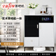 美家美居茶吧機2025奶油風(fēng)全自動實木茶吧機一體柜飲水機消毒家用高端客廳用2024年新款餐邊柜制冷熱恒溫語音下置 雙柜儲物款+白色臺面+白色柜體 冷熱型