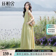 絲柏舍圓領(lǐng)連衣裙2025夏季新款女裝文藝優(yōu)雅大裙擺無(wú)袖背心裙