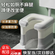 橙央老人坐便器孕婦坐便器蹲便改坐便椅上廁所神器便攜式老人馬桶凳 灰色硬墊+防滑【基礎(chǔ)版】