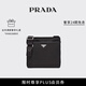 PRADA/普拉達(dá)【七夕禮物】Re-Nylon和Saffiano牛皮革單肩包 黑色-新版