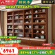 溫暖一家實(shí)木書柜胡桃木書房落地式展示柜現(xiàn)代風(fēng)木質(zhì)多功能置物書架儲(chǔ)物柜 3m整墻卡座組合柜-主圖款
