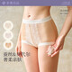 素肌良品【3條裝】女士?jì)妊澟鸂柛哐崭馆p薄親膚透氣抗菌褲頭女