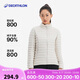 迪卡儂羽絨服女短款輕薄外套戶外運動保暖內(nèi)膽米白色XL-4985448