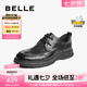 百麗通勤商務(wù)鞋男2025春季新款通勤百搭休閑皮鞋A1923AM5預(yù)售 黑色-系帶款 41 (255mm)