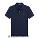 LAUREN BY RALPH LAUREN拉夫勞倫Ralph Lauren男士純棉短袖polo衫小馬標(biāo)休閑商務(wù)寬松T恤 寶藍(lán)色紅標(biāo) XL 165-180斤