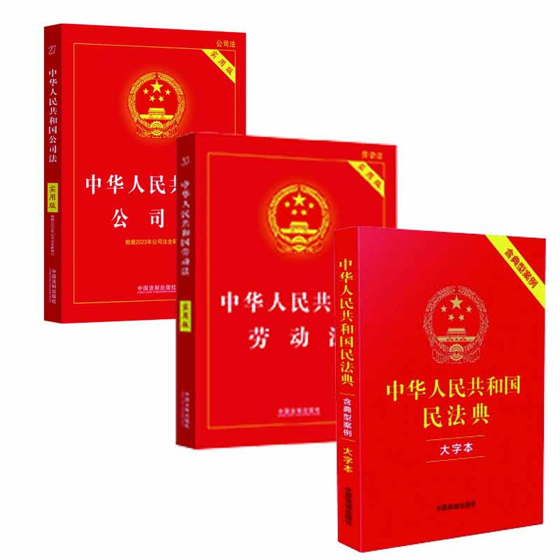 民法典2025正版含典型案例 全套及司法解釋 中華人民共和國民法典2025正版 中國民法典 大字本中國法制出版社 中國人民司法解釋婚姻法律法規常用工具教材教程書(shū)籍 【3冊】公司法+勞動(dòng)法+民法典