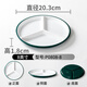 甜雅靜密胺餐具盤(pán)子商用餐盤(pán)菜盤(pán)分格盤(pán)涼菜冷菜鹵味鹵菜鹵肉拼盤(pán) 墨綠白P0808-8 三格盤(pán)