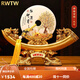 RWTW平安扣玉石擺件辦公室客廳玄關(guān)貔貅裝飾公司喬遷開(kāi)業(yè)禮品 大號(hào) 長(zhǎng)43.2寬12.3高26.cm