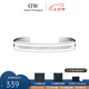丹尼爾惠靈頓（DanielWellington）dw手鐲 雙色情侶手鐲手環(huán)七夕情人節(jié)禮物送女友男生禮物 典雅銀小號DW00400008