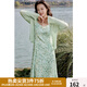 獨束大碼女裝長袖開衫2025夏季新款短款顯瘦針織衫氣質(zhì)通勤上衣 綠色 XL （尺碼：3）