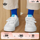 adidas男女小童NY 90魔術(shù)貼經(jīng)典運(yùn)動(dòng)板鞋兒童阿迪達(dá)斯官方三葉草   白/肉色/藍(lán)色   31