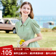 百圖betu女裝夏新款連衣裙時(shí)髦肌理收腰荷葉邊連衣裙女2303T95 綠色 M