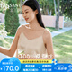 金三塔重磅真絲吊帶女100%桑蠶絲短款吊帶背心 白玉蘭色 XL