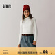 森馬（Semir）森柔毛衫|毛衣女基礎款高領緊身2024冬季純色套頭衫109724107011