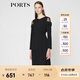 PORTS寶姿商場(chǎng)同款女裝秋季新品中長(zhǎng)款修身連衣裙LA9D086GFB011 黑色 XS (2)