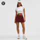 lululemon丨Side-Pleat 女士側邊褶飾高腰網(wǎng)球裙 *常規(guī)款 LW8AQTS 巖木橙 S