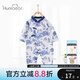 歡喜小熊 嬰兒衣服夏季中國風(fēng)純棉長袖連體衣女百天國潮哈衣睡衣男寶寶 獨(dú)角獸202644 80cm (建議10-18月身高73-80cm)