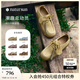 natursun奚夢瑤高圓圓章若楠文淇同款德訓(xùn)鞋女鞋厚底休閑袋鼠鞋情侶鞋單鞋 黃色（建議拍小一碼） 37 (235mm)