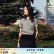 TOMMY HILFIGER【輕柔感】25夏季女1985珠地網(wǎng)眼條紋純色修身短袖T恤POLO 白藏青條紋0BF XL （推薦：125-135斤）
