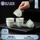 蘇氏陶瓷（SUSHI CERAMICS）卵青冰花功夫茶杯開片冰裂品茗杯六個(gè)簡(jiǎn)裝