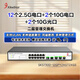 兮克12個(gè)2.5G電+4口10G 萬(wàn)兆交換機(jī)二層網(wǎng)絡(luò)管理支持vlan鏈路聚合貓棒企業(yè)組網(wǎng)SKS7300-12GPY2XGT2XGS
