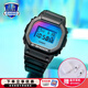 卡西歐（CASIO）明星代言G-SHOCK新冰韌星空灰色透明系列男士防震防水運(yùn)動(dòng)手表 鐳射鏡面系列DW-5600SR-1PR