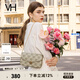 VANESSA HOGAN VH女包山茶花信封包高級(jí)感包包老花鏈條小包單肩斜挎包七夕禮物 綠色+綠野仙蹤禮袋（送禮首選）