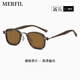 玫菲爾（MERFIL）墨鏡偏光2025新款防紫外線(xiàn)男士駕駛開(kāi)車(chē)專(zhuān)用太陽(yáng)眼鏡女 咖啡框-茶片 【模特同款】