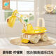 JHSYWY兒童帶音樂滑行車挖掘機(jī)可坐人玩具車大號(hào)扭扭車可坐可挖挖土機(jī) 【旗艦款】音樂燈光/ 黃色