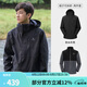 駱駝（CAMEL）沖鋒衣女三合一外套早秋新款拼色防風防水戶外登山服裝男 4X幻影黑,男女同款 L