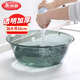 美麗雅臉盆38cm1個洗衣盆洗臉盆腳盆大號加厚家用學生宿舍塑料盆子