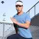 迪桑特（DESCENTE）TRAINING系列綜訓男士TOUGH面料短袖針織衫T恤 BU-藍色 2XL (185/104A)