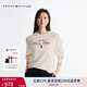 TOMMY HILFIGER25新款春夏女裝純棉花體字母刺繡無(wú)帽圓領(lǐng)套頭衫衛(wèi)衣43844 米白色Z00 M