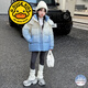 G.DUCKKIDS品牌童裝兒童羽絨服女童冬裝加厚保暖外套女孩洋氣外穿中大童衣服 藍色 120cm