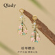 Qlady國風氣質獨特耳環(huán)女2025新款高級感銀針耳釘耳飾女旗袍配飾耳墜