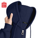 名創(chuàng)優(yōu)品（MINISO）連帽衛(wèi)衣男女春秋款325G重磅高級感開衫外套學(xué)生百搭大碼寬松上衣 藏青(純色) XL /180(體重140-160斤)