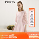 PORTS寶姿女裝 秋冬新品針織長袖短連衣裙SL9K256LKE015 日暮粉 S