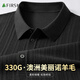杉杉【含羊毛】長(cháng)袖T恤男士POLO上衣暖打底體恤針織衫男裝