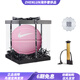 耐克（NIKE）橡膠籃球耐磨粉色3號球訓(xùn)練兒童款 禮盒裝+打氣筒