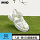 MIO七夕禮物米奧春夏新品厚底顯高時(shí)尚豬籠鞋羅馬涼鞋 米白色 34