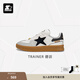 STARTER【德訓(xùn)系列】龔俊明星同款休閑千金德訓(xùn)T頭星星軟木板鞋復(fù)古男女 白色 （建議腳背寬/高拍大一碼） 36