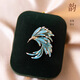 伊黛兒胸針高檔別針裝飾創(chuàng)意領(lǐng)扣絲巾扣胸花情人節(jié)生日禮物送老婆女友 鳳尾胸針XZ0336