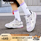 FILA FUSION斐樂潮牌女鞋BANK II專業(yè)滑板鞋運(yùn)動(dòng)鞋板鞋 藕灰/鳶蘭紫-VI 38
