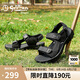 金利來(lái)（goldlion）男鞋2025夏季新款男士涼鞋輕便舒適沙灘鞋G596520048AAF黑色41
