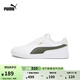 彪馬（PUMA）經(jīng)典復(fù)古透氣小白鞋男女運動百搭休閑板鞋SHUFFLE309668 白-軍綠色-灰色-金色-27 43